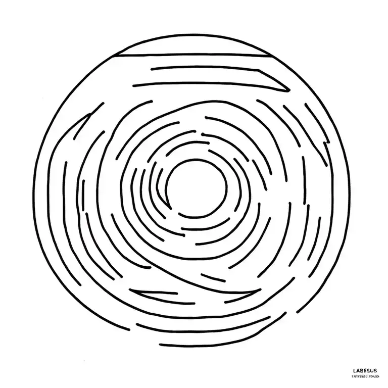 Labyrinth Theseus tattoo design idea