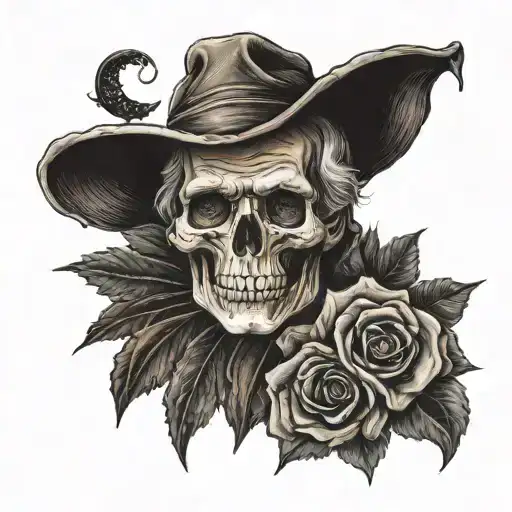 memorial tattoo for my father that is Halloween based tattoo design idea