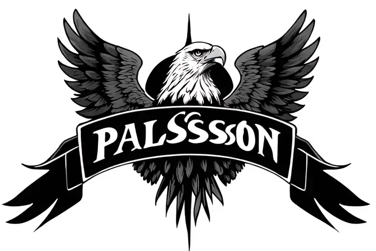 "Pálsson" Eagle wings forrest themed half sleeve tattoo design idea
