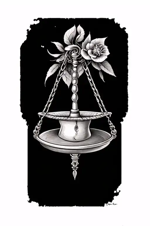 Libra tattoo design idea