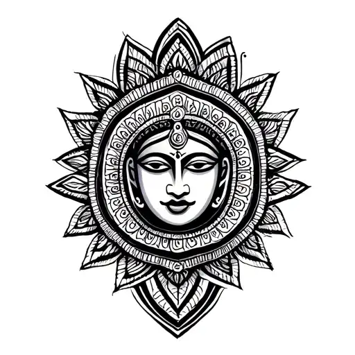 Ayyappa tattoo design idea