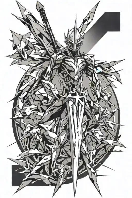 Spear Of Longinus Evangelion tattoo design idea