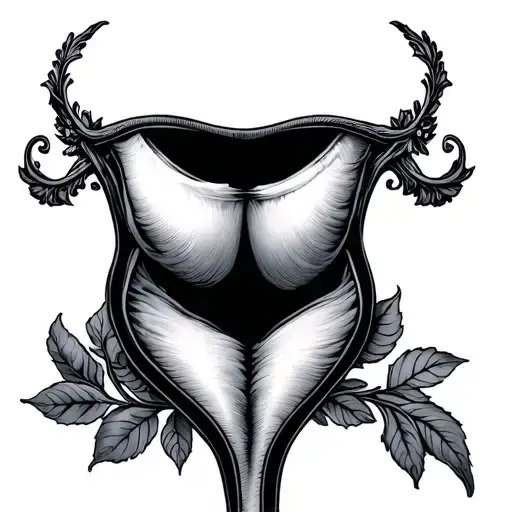 Vaginal tattoo design idea