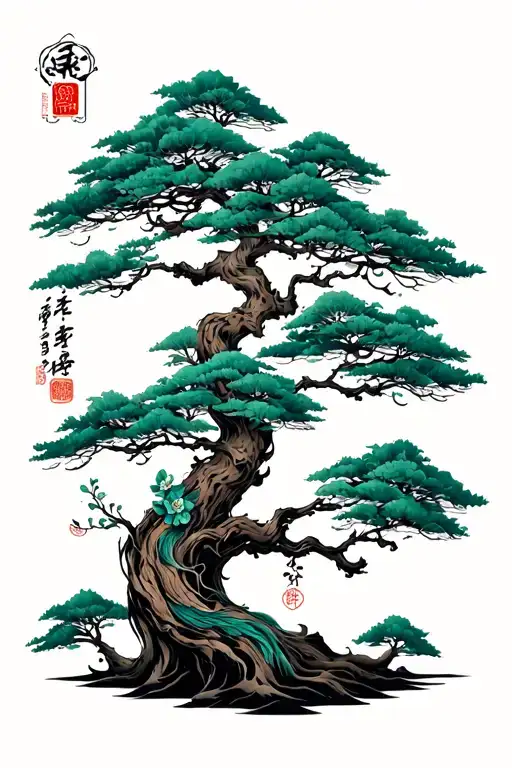 Poison tree tattoo design idea