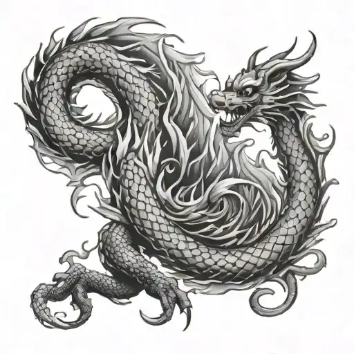 chines Dragon tattoo design idea