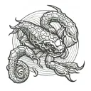 Alexandra, Scorpio, Montreal tattoo design idea