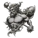Neptune tattoo design idea