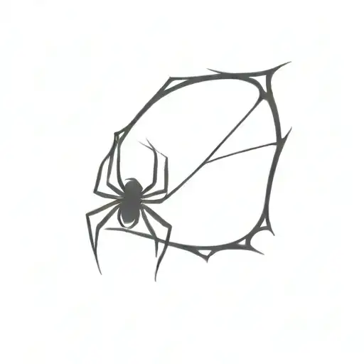 Coverup Spider Webs tattoo design idea