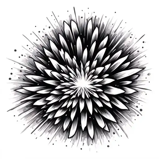 Fireworks tattoo design idea