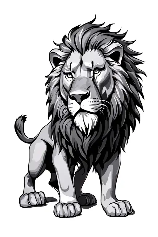 Czech lion tattoo design idea