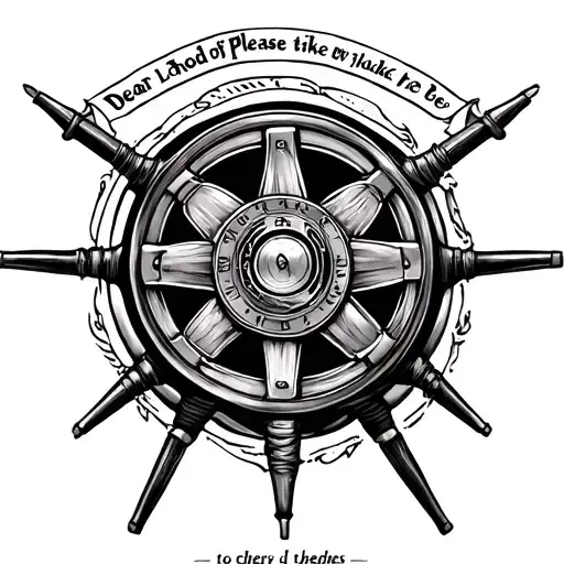 Dear lord, please take ahold of the steering wheel of my life and guide me to where i need to be tattoo design idea