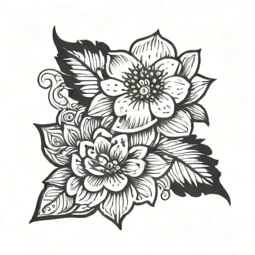 feminine tattoos for friends since 1989 both have birthdays in October boho simple black and white approx 10cm gypsy  tattoo design idea
