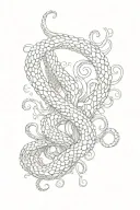 Kraken tentacle wrapped tattoo design idea