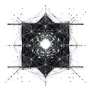 Futuristic & Tech-InspiredNeural Network Design – A geometric or abstract representation of a neural network, symbolizi tattoo design idea