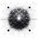 Futuristic & Tech-InspiredNeural Network Design – A geometric or abstract representation of a neural network, symbolizi tattoo design idea