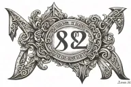 roman numeral date 09 30 2022 tattoo design idea