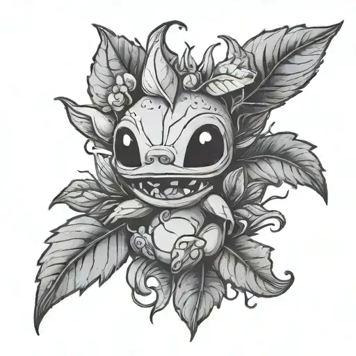 Stitch Mandrake tattoo design idea