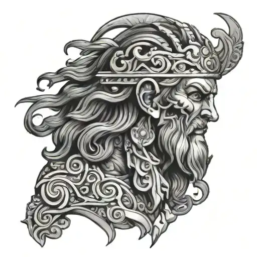 Samson tattoo design idea