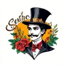 a magicians assistant tattoo design idea