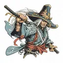 shogun raiden use ultimate tattoo design idea