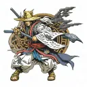 shogun raiden use ultimate tattoo design idea