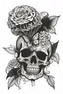 Die with memories not dreams tattoo design idea