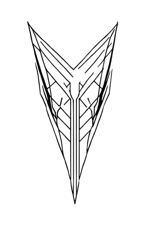 synthesizer cirquit geometric design under knee tattoo design idea