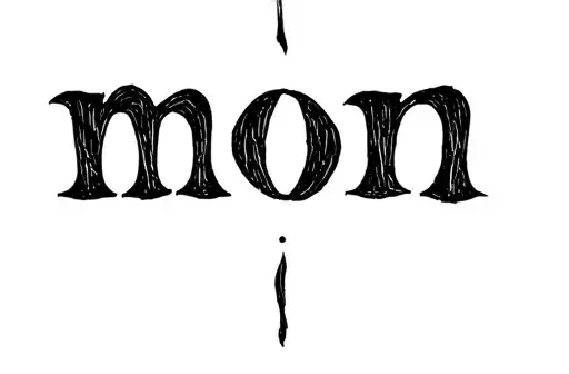 "mon" tattoo design idea
