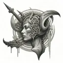 Surrender to the Future  tattoo design idea