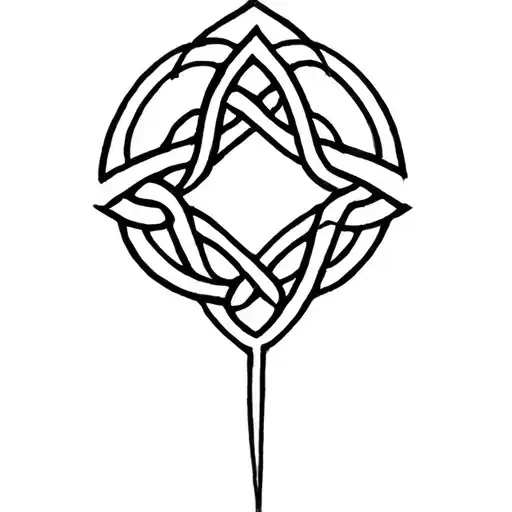 New beginning inner strength of Celtic symbols tattoo design idea