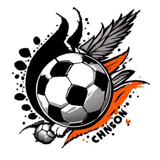 clemson, venice, soccer tattoo design idea