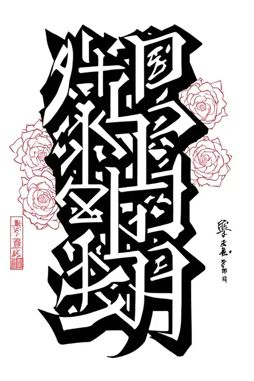 "Mabel" Chinese calligraphy tattoo design idea