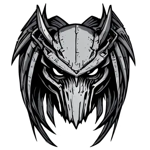 Wraith from apex legends incorporateing the predator badge and the 20 kill badge tattoo design idea