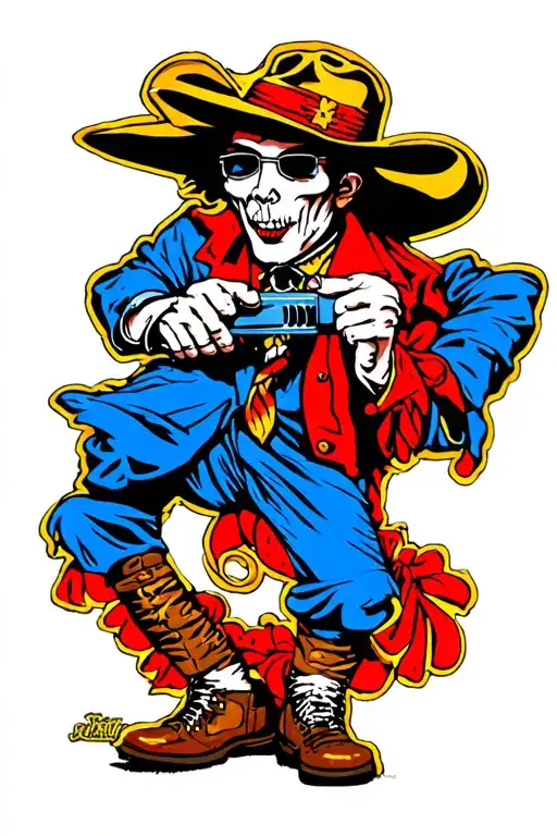 Rollin Crips Gangster tattoo design idea