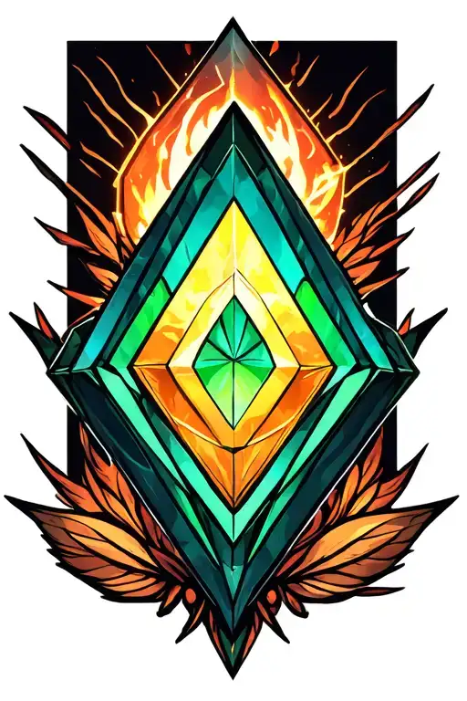 the sims 3 plumbob tattoo design idea