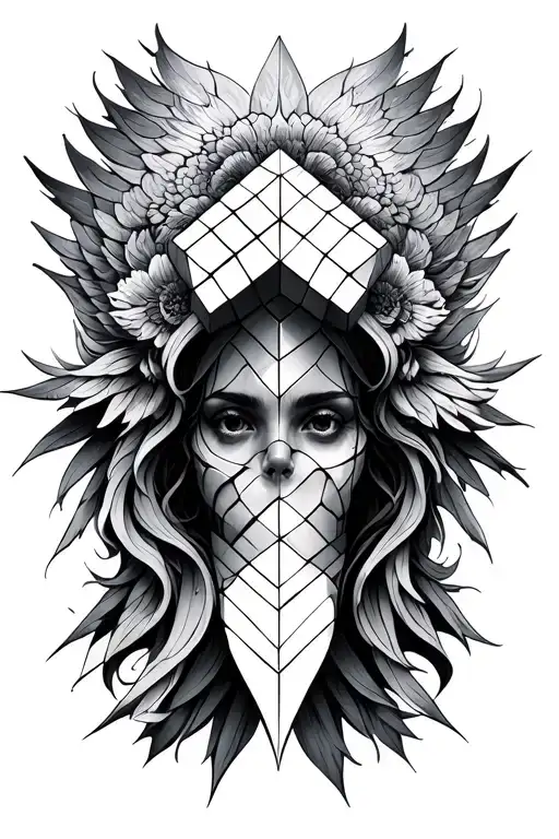 metatron cube tattoo design idea