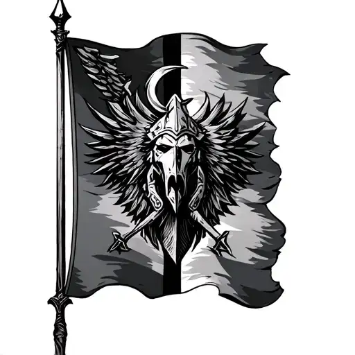 dacian war flag tattoo design idea