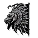 dacian war flag tattoo design idea