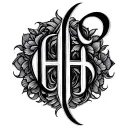 Two Word Ambigram Generator tattoo design idea