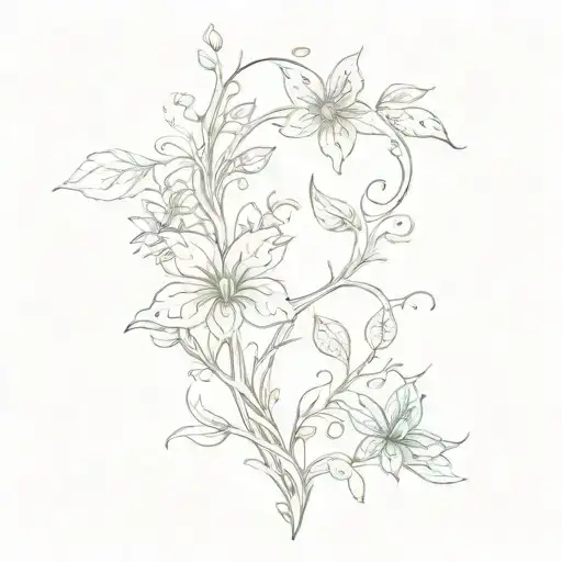 Cover Up Nature Patterns swamp tattoo design idea