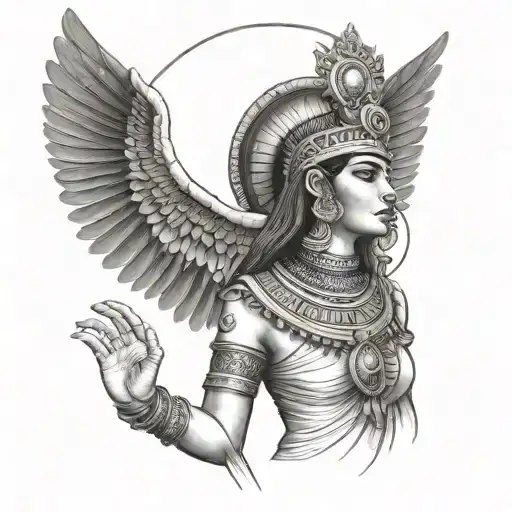 Isis Goddess tattoo design idea