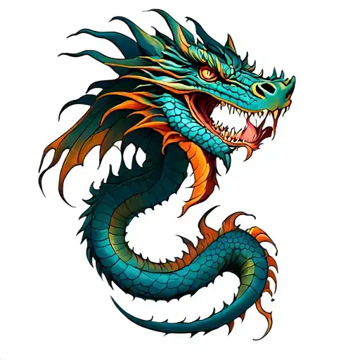 dragon leg tattoo tattoo design idea