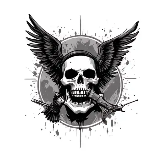 the black parade album cover tattoo design idea