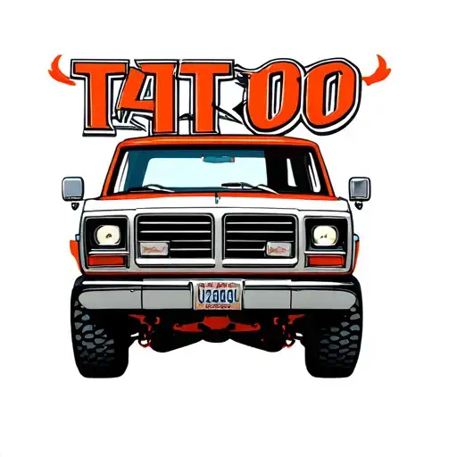 1986 dodge ram tattoo design idea