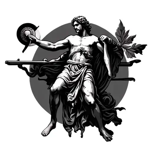 Saint Christopher tattoo design idea