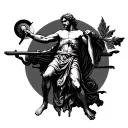 Saint Christopher tattoo design idea