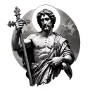 Saint Christopher tattoo design idea