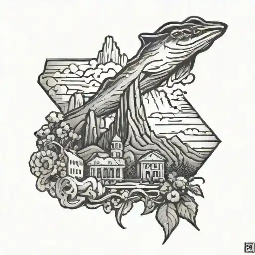 801 surrounded by Utah tattoo design idea