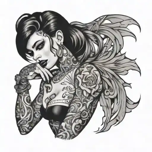 sexy whore with tattoos tattoo design idea
