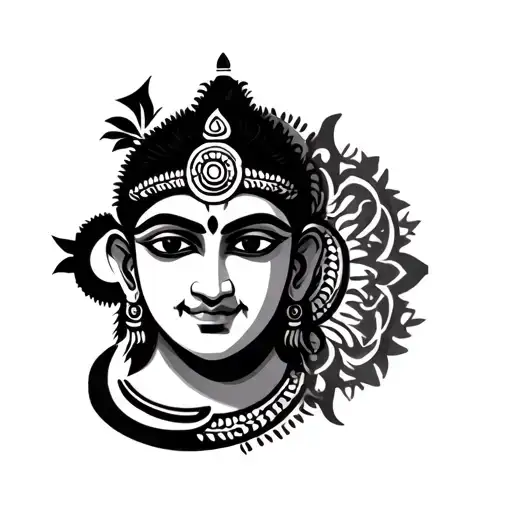 Aum with natraj Shiv tattoo design idea